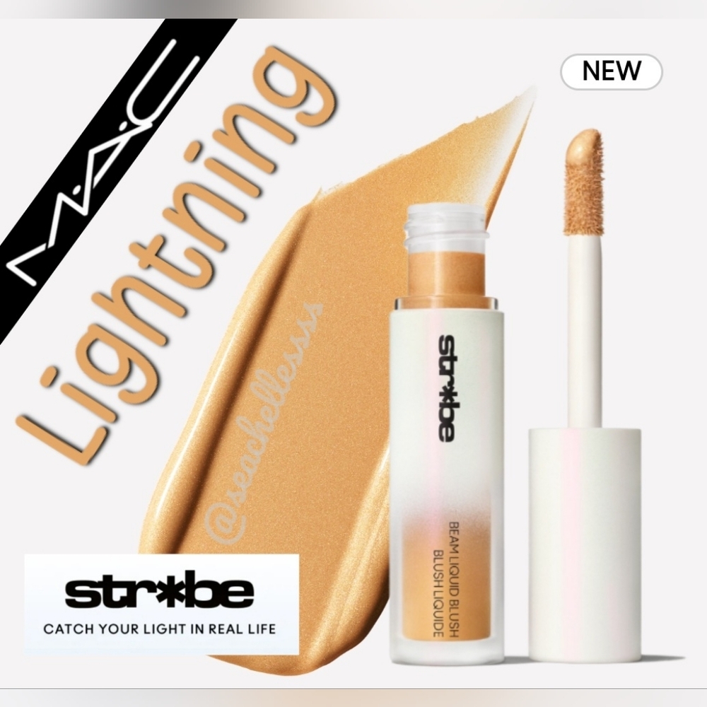 MAC Lightning Strobe Beam Liquid Blush Beige Gold Brand New In Box Full Size